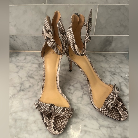Alexandre Birman gray python heels 39.5 - Picture 1 of 5